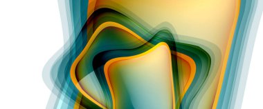 Çemberler ve baloncuklar soyut arka plan. Web pankartı, uygulama veya poster için sıvı yuvarlak şekiller