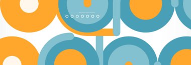 Kapaklar, afişler, el ilanları ve posterler ve diğer şablonlar için çemberler ve çizgiler soyut arkaplan