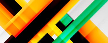 Gölge çizgileri, modern formlar, dikdörtgenler, kareler ve akışkan eğimlere sahip geometrik soyut arkaplanlar. Parlak renkli çizgiler serin arkaplanlar