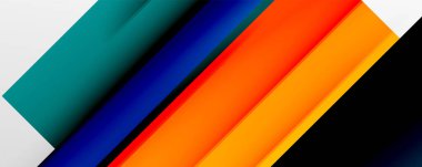 Gölge çizgileri, modern formlar, dikdörtgenler, kareler ve akışkan eğimlere sahip geometrik soyut arkaplanlar. Parlak renkli çizgiler serin arkaplanlar