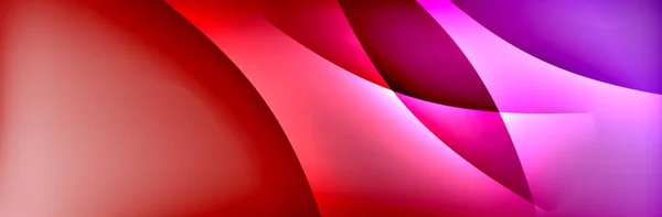 Fluido gradiente onde di colore al neon, vettore sfondo astratto — Vettoriale Stock