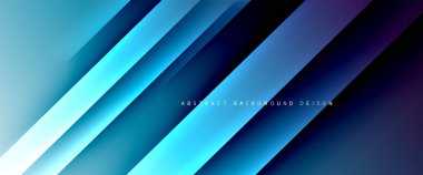 Dinamik diyagonal çizgileri olan akışkan eğimler soyut arkaplan. Dinamik ışık ve gölge efektleriyle parlak renkler. Vektör duvar kağıdı veya poster