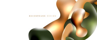 Kabarcıklar soyut arkaplan. Beyaz vektör şablonunda sıvı sıçramaları