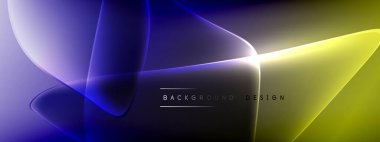 Vektör soyut arkaplan - sıvı kabarcıklar, gölgeler ve ışık efektleri ile sıvı gradyan şekiller. Metin için parlak tasarım şablonu