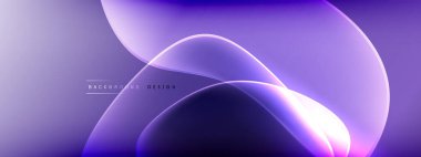 Vektör soyut arkaplan - sıvı kabarcıklar, gölgeler ve ışık efektleri ile sıvı gradyan şekiller. Metin için parlak tasarım şablonu