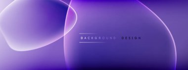 Vektör soyut arkaplan - sıvı kabarcıklar, gölgeler ve ışık efektleri ile sıvı gradyan şekiller. Metin için parlak tasarım şablonu