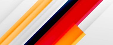 Gölge çizgileri, modern formlar, dikdörtgenler, kareler ve akışkan eğimlere sahip geometrik soyut arkaplanlar. Parlak renkli çizgiler serin arkaplanlar