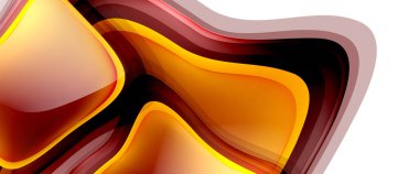 Çemberler ve baloncuklar soyut arka plan. Web pankartı, uygulama veya poster için sıvı yuvarlak şekiller