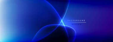 Vektör soyut arkaplan - sıvı kabarcıklar, gölgeler ve ışık efektleri ile sıvı gradyan şekiller. Metin için parlak tasarım şablonu