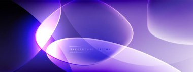 Vektör soyut arkaplan - sıvı kabarcıklar, gölgeler ve ışık efektleri ile sıvı gradyan şekiller. Metin için parlak tasarım şablonu