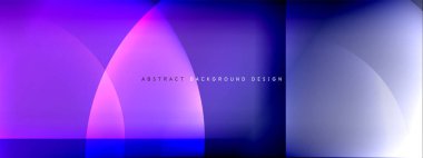 Vektör soyut arkaplan - gölgeler ve ışık efektleri ile sıvı gradyanı üzerinde daire ve çapraz çapraz. Metin için tekno ya da ticari parlak tasarım şablonları