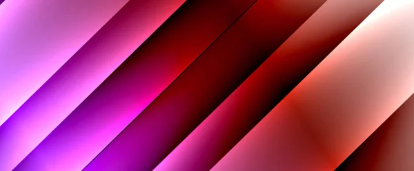 Gradientes fluidos con líneas diagonales dinámicas fondo abstracto. Colores brillantes con luz dinámica y efectos de sombra. Papel pintado vectorial o póster — Archivo Imágenes Vectoriales