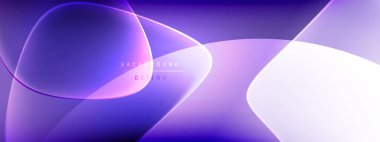 Vektör soyut arkaplan - sıvı kabarcıklar, gölgeler ve ışık efektleri ile sıvı gradyan şekiller. Metin için parlak tasarım şablonu