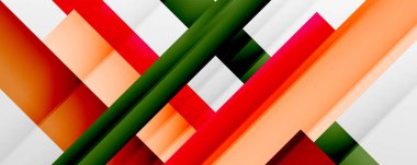 Gölge çizgileri, modern formlar, dikdörtgenler, kareler ve akışkan eğimlere sahip geometrik soyut arkaplanlar. Parlak renkli çizgiler serin arkaplanlar