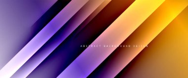 Dinamik diyagonal çizgileri olan akışkan eğimler soyut arkaplan. Dinamik ışık ve gölge efektleriyle parlak renkler. Vektör duvar kağıdı veya poster