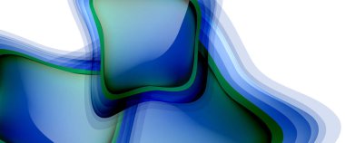 Çemberler ve baloncuklar soyut arka plan. Web pankartı, uygulama veya poster için sıvı yuvarlak şekiller