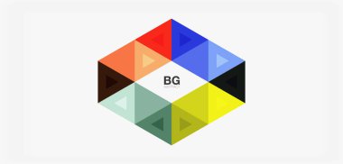 Kapak, afiş, el ilanı ve poster ve diğer şablon için mozaik üçgen deseni soyut arkaplan