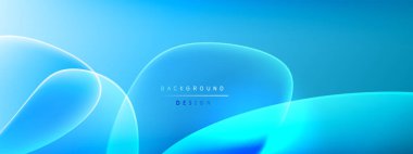 Vektör soyut arkaplan - sıvı kabarcıklar, gölgeler ve ışık efektleri ile sıvı gradyan şekiller. Metin için parlak tasarım şablonu