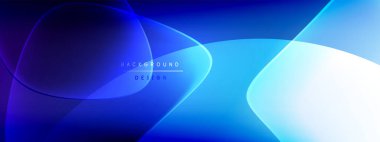 Vektör soyut arkaplan - sıvı kabarcıklar, gölgeler ve ışık efektleri ile sıvı gradyan şekiller. Metin için parlak tasarım şablonu