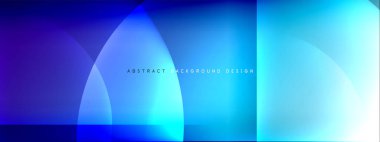 Vektör soyut arkaplan - gölgeler ve ışık efektleri ile sıvı gradyanı üzerinde daire ve çapraz çapraz. Metin için tekno ya da ticari parlak tasarım şablonları