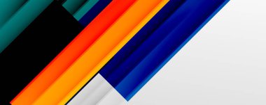 Gölge çizgileri, modern formlar, dikdörtgenler, kareler ve akışkan eğimlere sahip geometrik soyut arkaplanlar. Parlak renkli çizgiler serin arkaplanlar