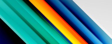 Gölge çizgileri, modern formlar, dikdörtgenler, kareler ve akışkan eğimlere sahip geometrik soyut arkaplanlar. Parlak renkli çizgiler serin arkaplanlar