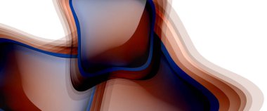 Çemberler ve baloncuklar soyut arka plan. Web pankartı, uygulama veya poster için sıvı yuvarlak şekiller