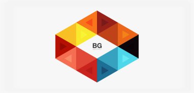 Kapak, afiş, el ilanı ve poster ve diğer şablon için mozaik üçgen deseni soyut arkaplan