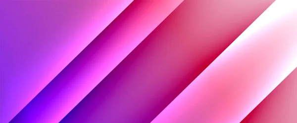 Gradientes fluidos con líneas diagonales dinámicas fondo abstracto. Colores brillantes con luz dinámica y efectos de sombra. Papel pintado vectorial o póster — Vector de stock