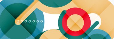 Kapaklar, afişler, el ilanları ve posterler ve diğer şablonlar için çemberler ve çizgiler soyut arkaplan