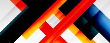 Gölge çizgileri, modern formlar, dikdörtgenler, kareler ve akışkan eğimlere sahip geometrik soyut arkaplanlar. Parlak renkli çizgiler serin arkaplanlar