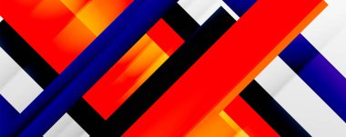 Gölge çizgileri, modern formlar, dikdörtgenler, kareler ve akışkan eğimlere sahip geometrik soyut arkaplanlar. Parlak renkli çizgiler serin arkaplanlar