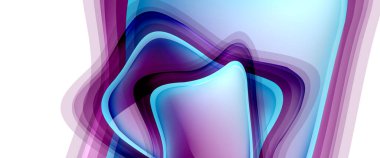 Çemberler ve baloncuklar soyut arka plan. Web pankartı, uygulama veya poster için sıvı yuvarlak şekiller