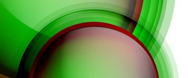 Çemberler ve baloncuklar soyut arka plan. Web pankartı, uygulama veya poster için sıvı yuvarlak şekiller