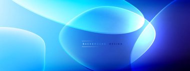 Vektör soyut arkaplan - sıvı kabarcıklar, gölgeler ve ışık efektleri ile sıvı gradyan şekiller. Metin için parlak tasarım şablonu