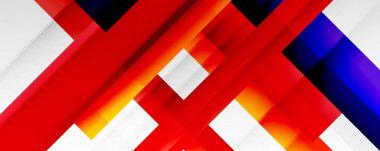 Gölge çizgileri, modern formlar, dikdörtgenler, kareler ve akışkan eğimlere sahip geometrik soyut arkaplanlar. Parlak renkli çizgiler serin arkaplanlar