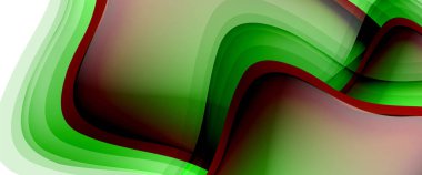 Çemberler ve baloncuklar soyut arka plan. Web pankartı, uygulama veya poster için sıvı yuvarlak şekiller