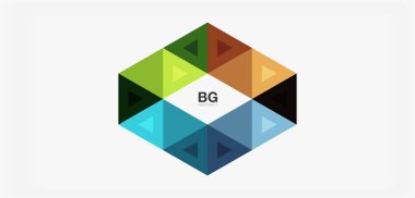 Kapak, afiş, el ilanı ve poster ve diğer şablon için mozaik üçgen deseni soyut arkaplan