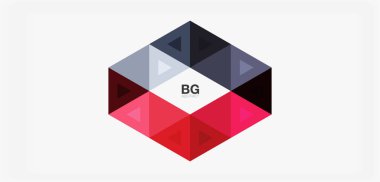 Kapak, afiş, el ilanı ve poster ve diğer şablon için mozaik üçgen deseni soyut arkaplan