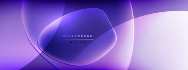 Vektör soyut arkaplan - sıvı kabarcıklar, gölgeler ve ışık efektleri ile sıvı gradyan şekiller. Metin için parlak tasarım şablonu