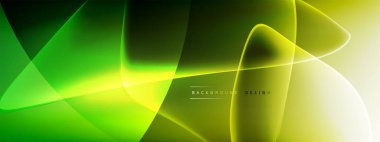 Vektör soyut arkaplan - sıvı kabarcıklar, gölgeler ve ışık efektleri ile sıvı gradyan şekiller. Metin için parlak tasarım şablonu