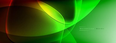 Vektör soyut arkaplan - sıvı kabarcıklar, gölgeler ve ışık efektleri ile sıvı gradyan şekiller. Metin için parlak tasarım şablonu