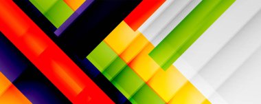 Gölge çizgileri, modern formlar, dikdörtgenler, kareler ve akışkan eğimlere sahip geometrik soyut arkaplanlar. Parlak renkli çizgiler serin arkaplanlar