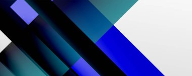 Gölge çizgileri, modern formlar, dikdörtgenler, kareler ve akışkan eğimlere sahip geometrik soyut arkaplanlar. Parlak renkli çizgiler serin arkaplanlar