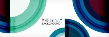 Yuvarlak şekiller, üçgenler ve daireler. Modern soyut arkaplan