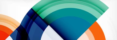 Yuvarlak şekiller, üçgenler ve daireler. Modern soyut arkaplan