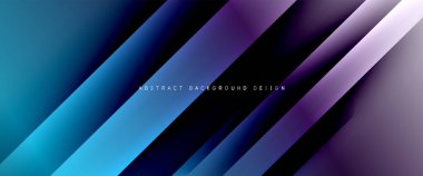 Dinamik diyagonal çizgileri olan akışkan eğimler soyut arkaplan. Dinamik ışık ve gölge efektleriyle parlak renkler. Vektör duvar kağıdı veya poster