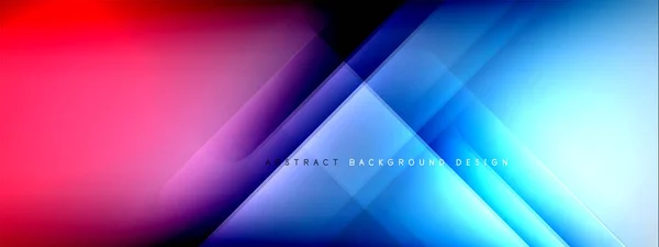 Motion concept neon shiny lines on liquid color gradients abstract backgrounds. Dynamic shadows and lights templates for text — Stock Vector