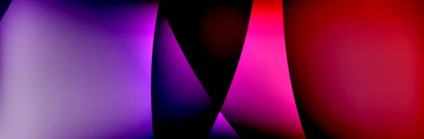 Vloeibare gradiënt neon kleurgolven, vector abstracte achtergrond — Stockvector
