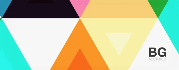 Mosaico modello triangolo sfondo astratto per copertina, banner, volantino e poster e altro modello — Vettoriale Stock
